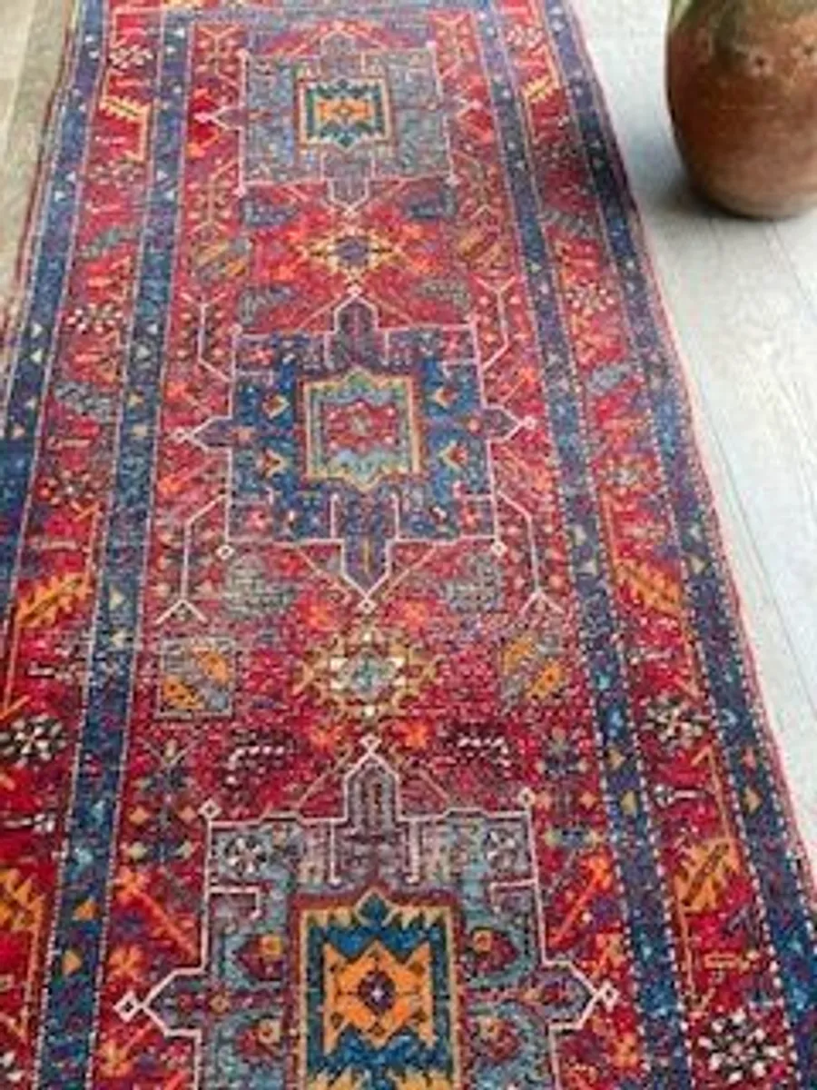 Beautiful Persian Heriz Runner Rug - Image 4