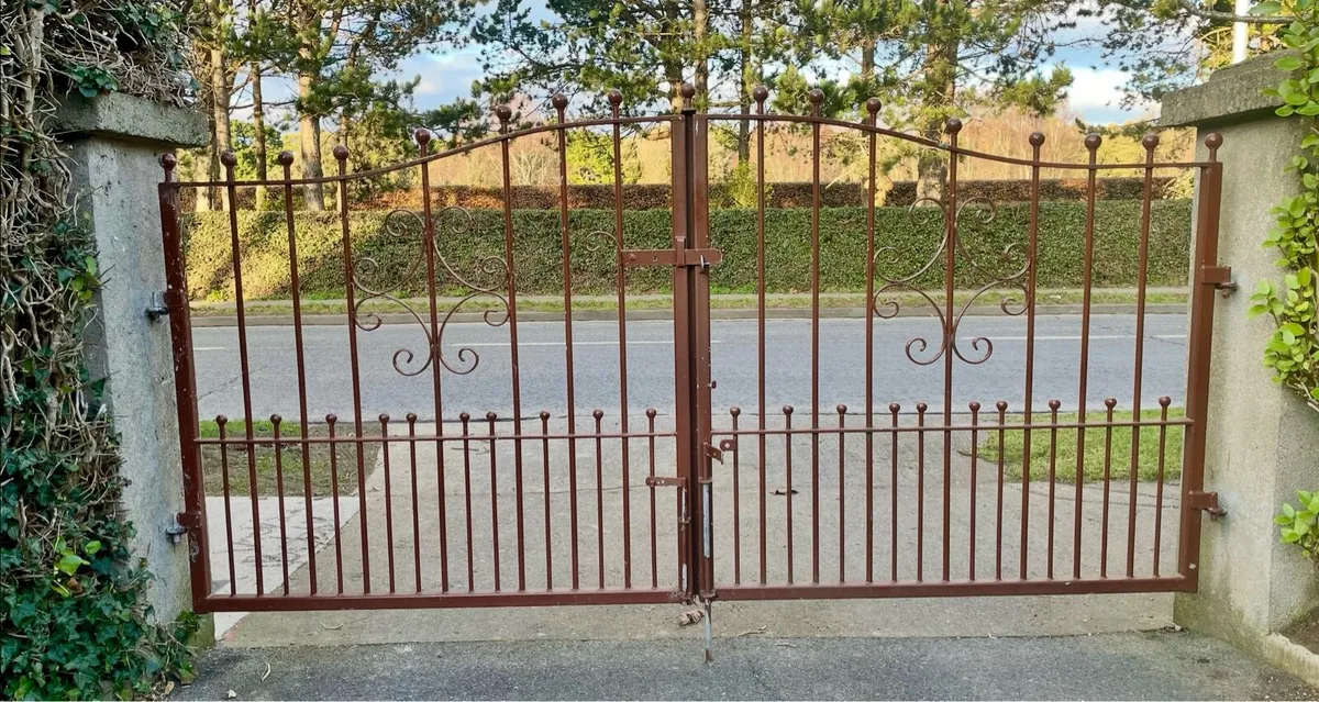 Galvanised Entrance Gates plus Railings - Image 1