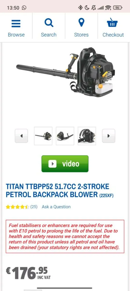 Titan lawnmower and blower - Image 1