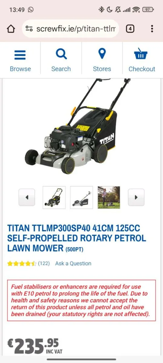 Titan lawnmower and blower - Image 2