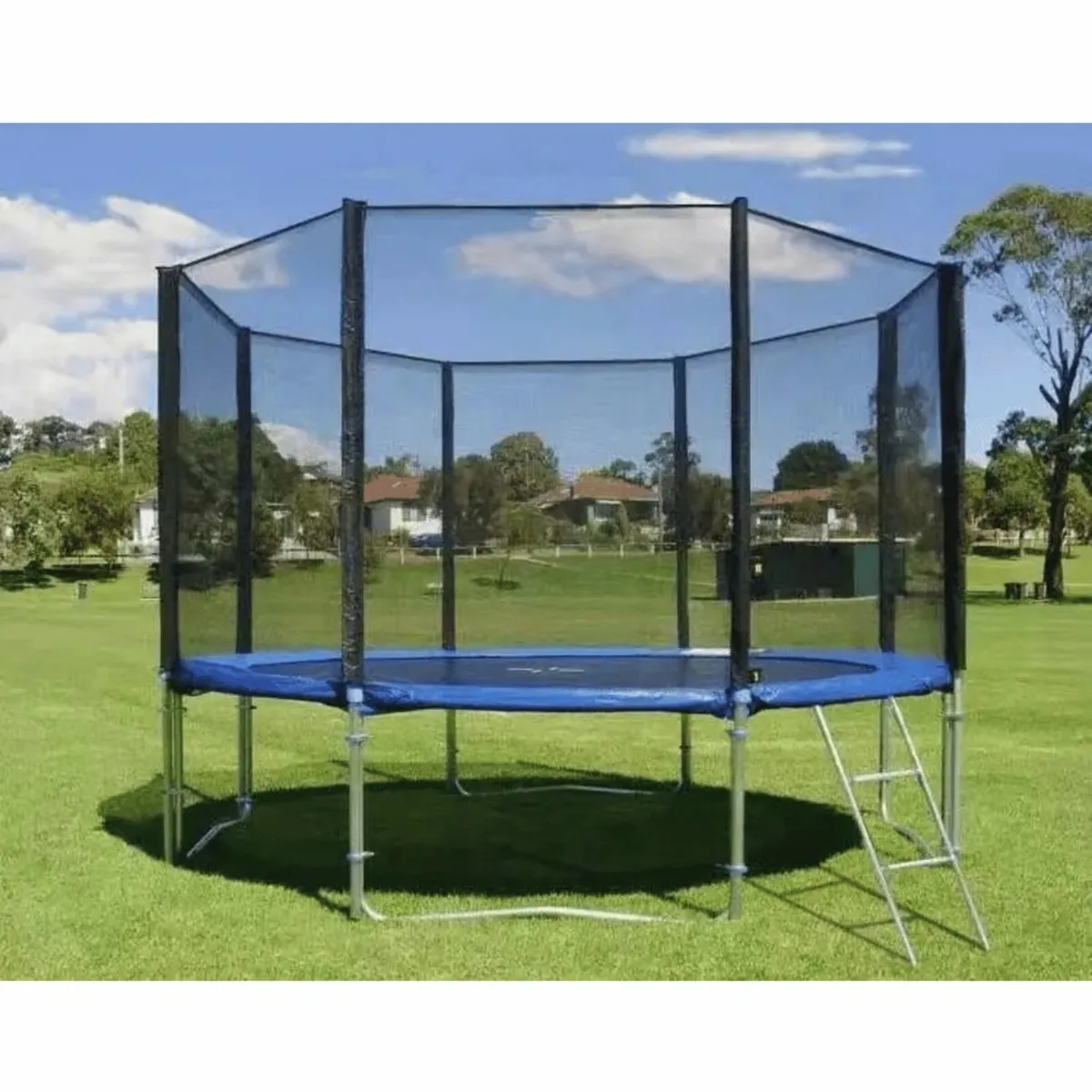 12ft Trampoline with Ladder and Saftey Net,