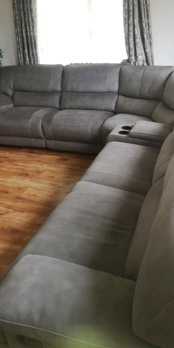 Large reclining corner sofa - Image 1