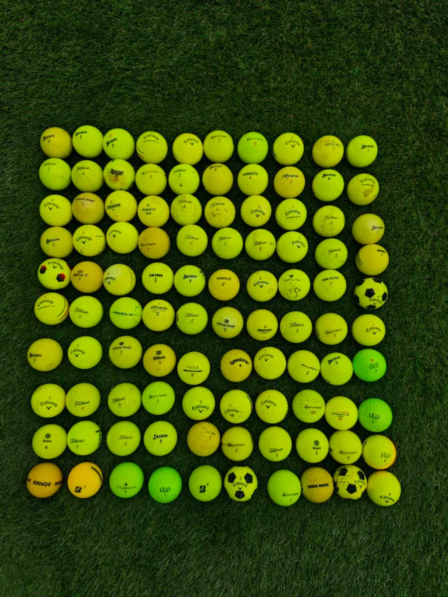100 yellow golf balls - Image 2