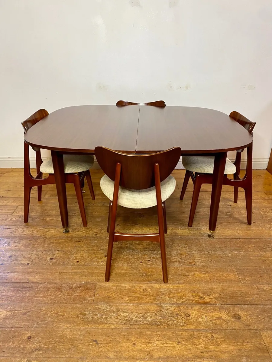 Stunning G Plan Mid Century Table & Chairs - Image 3