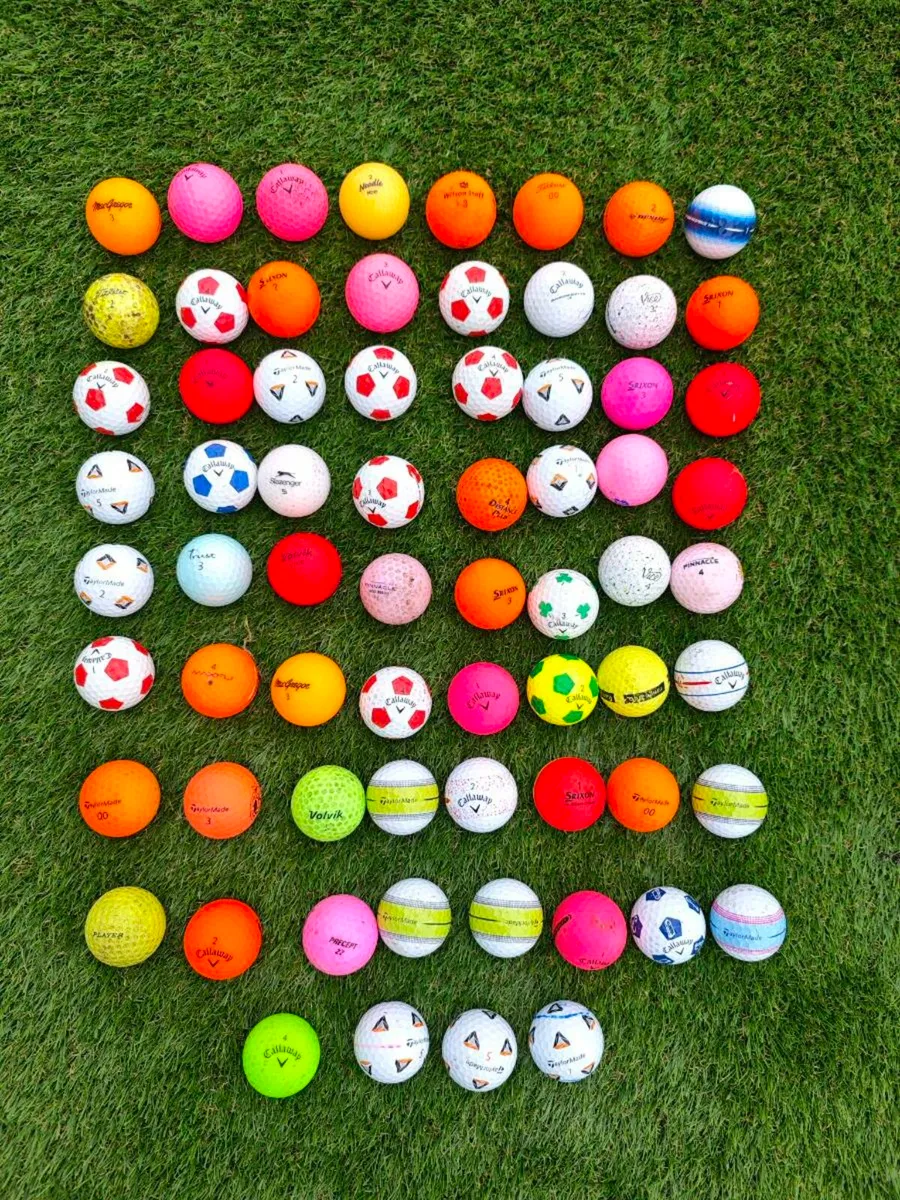 Multi coloured golf balls - Image 2