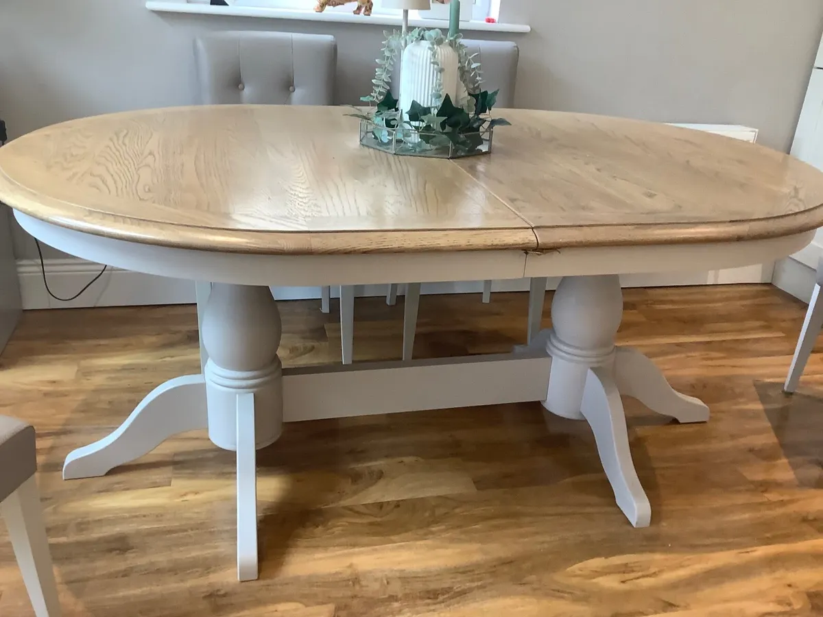 Solid Oak Modern Dining Table - Image 1