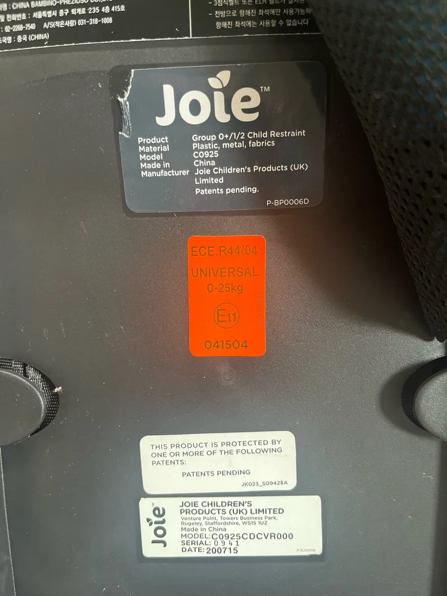 Joie Car Seat - Image 4