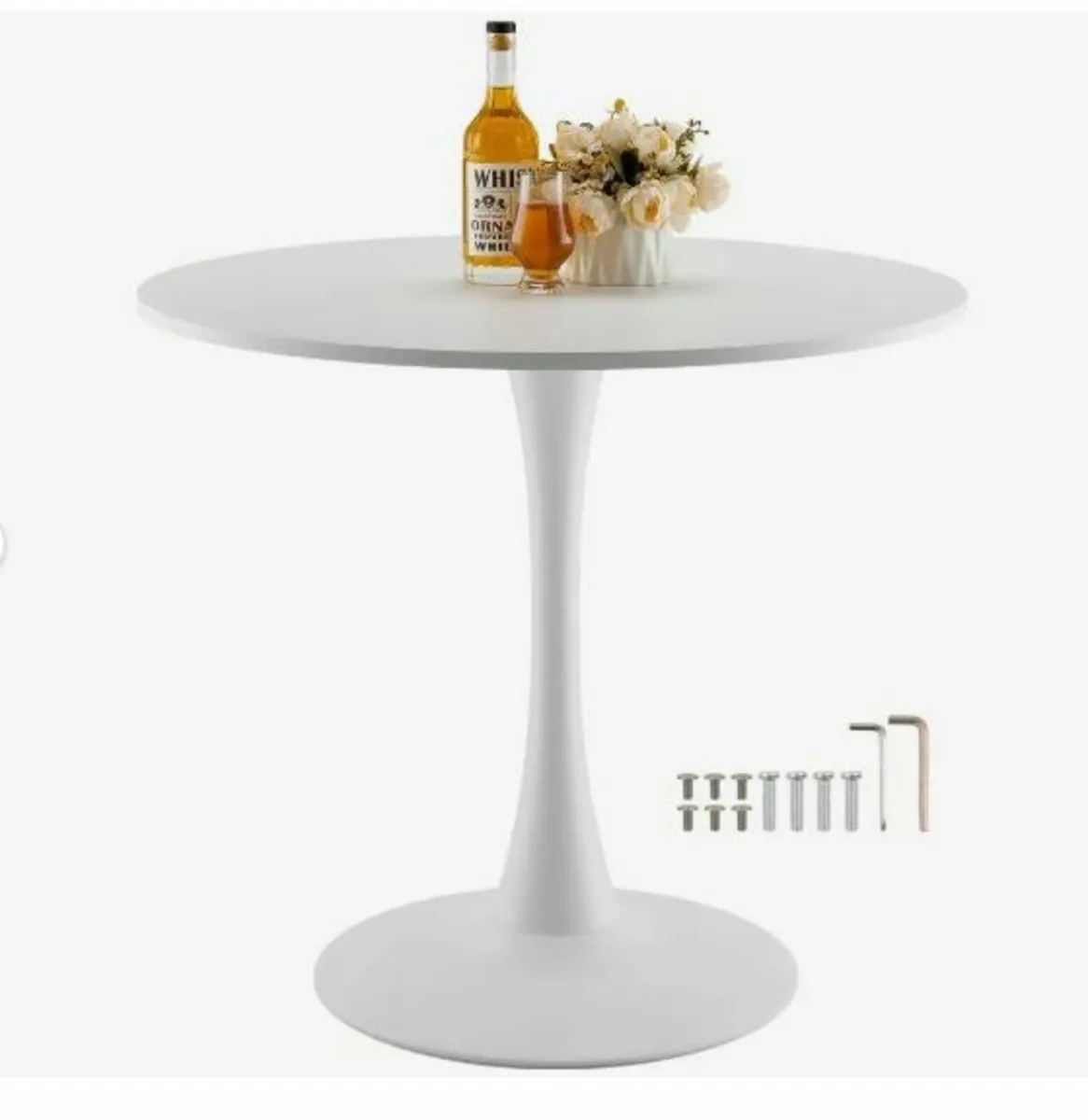 Round Dining Table Wood - Image 1