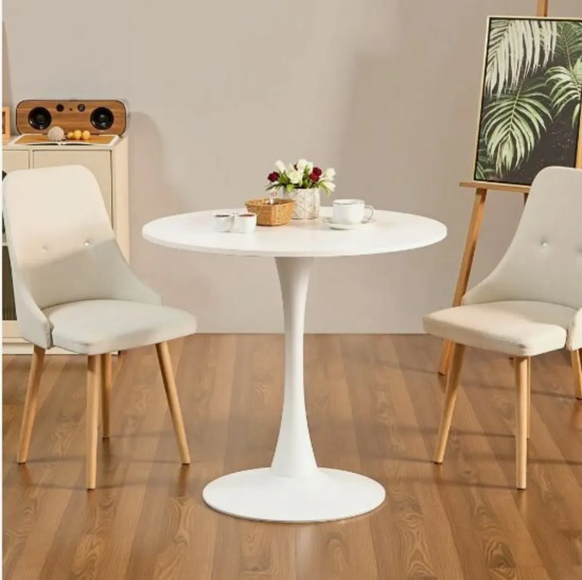 Round Dining Table Wood - Image 4
