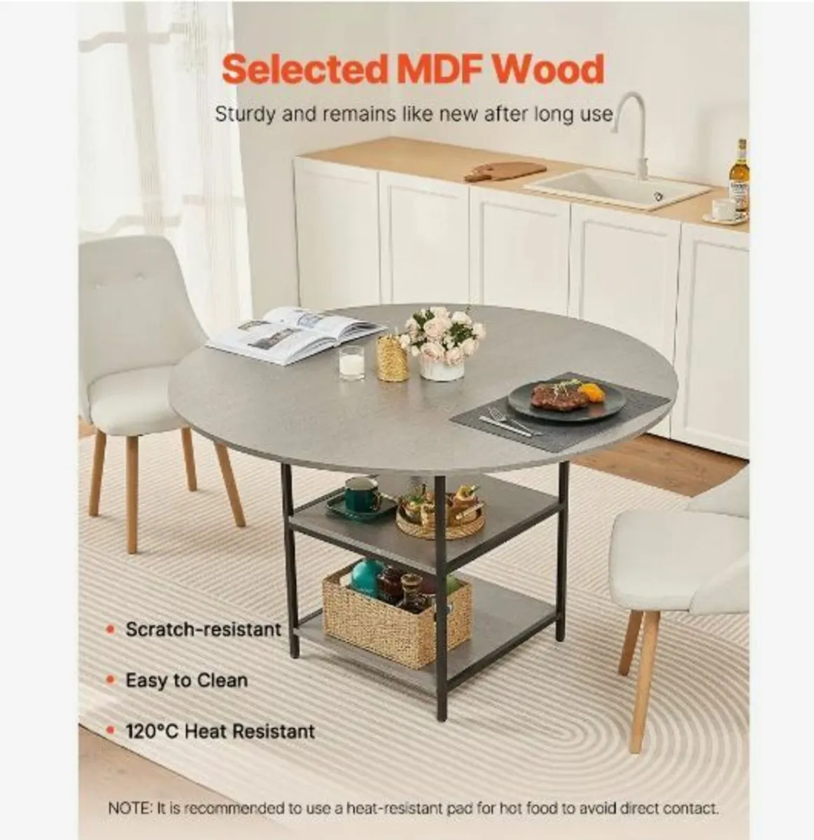 47 in Round Dining Table - Image 2