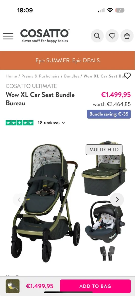 Cosatto wow xl - Image 1