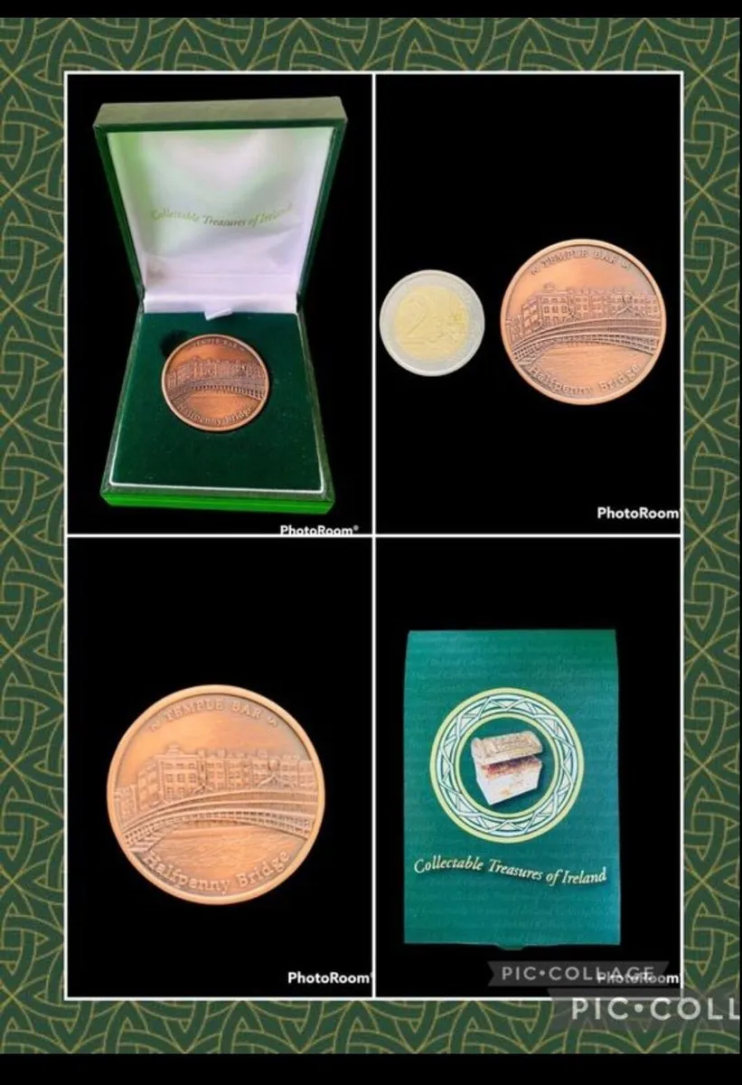 100 PIECES HAYPENNY BRIDGE COLLECTABLE COINS LOT - Image 1