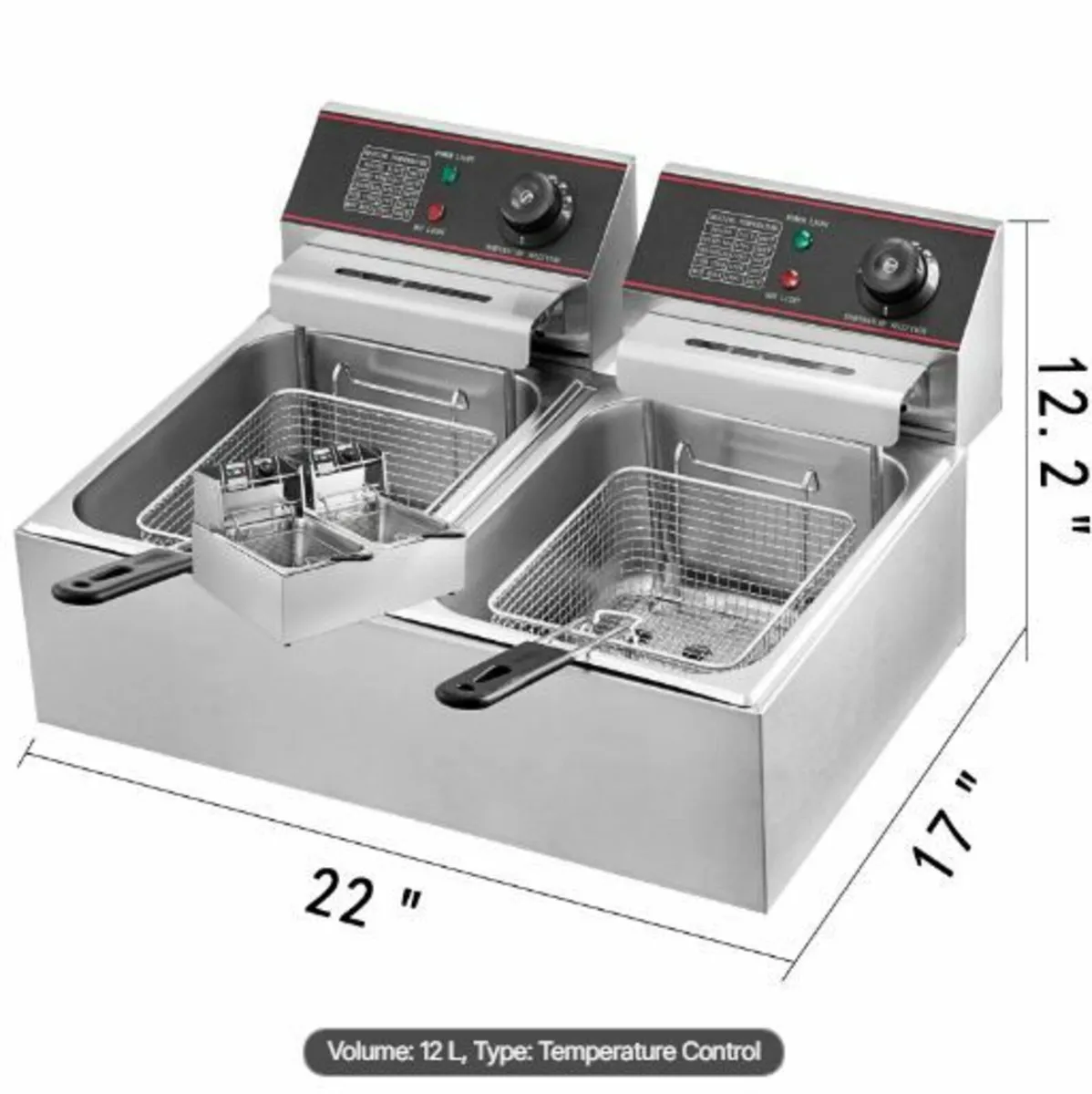 Commercial Deep Fryer 12L Electric Fryer 5000W - Image 4