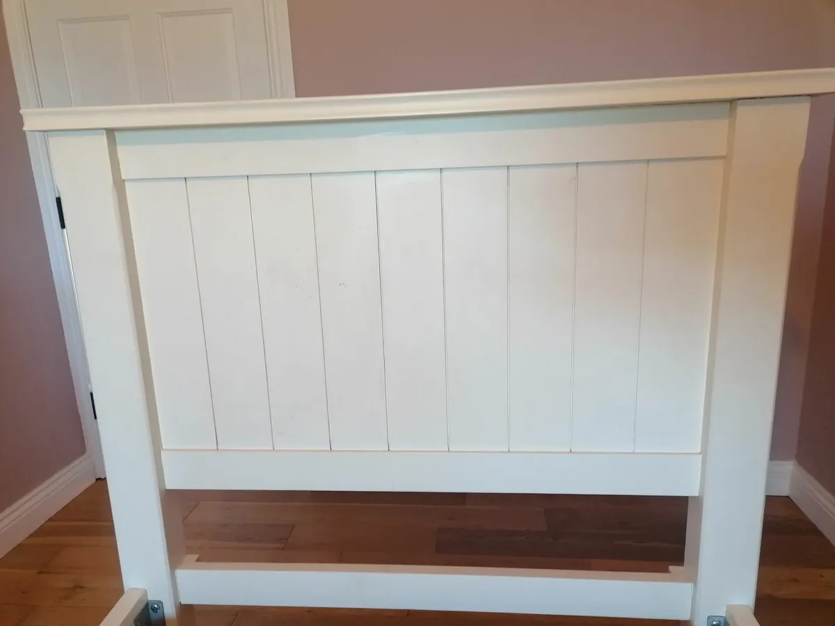 Single Bed Wooden Cream x 2 (160 euros each) - Image 1