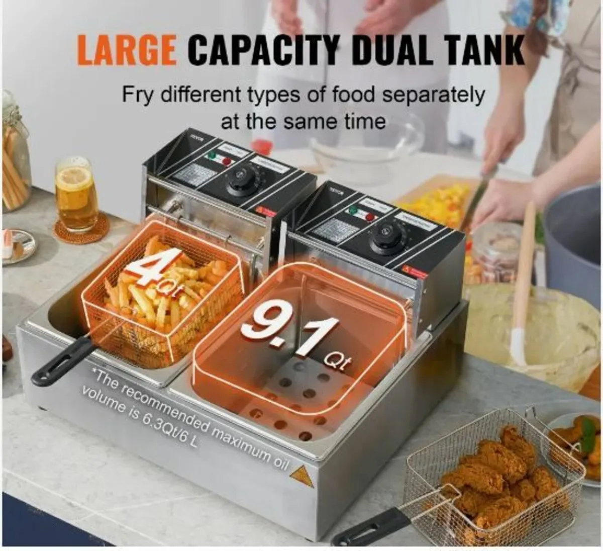 Commercial Electric Deep Fryer - Image 3