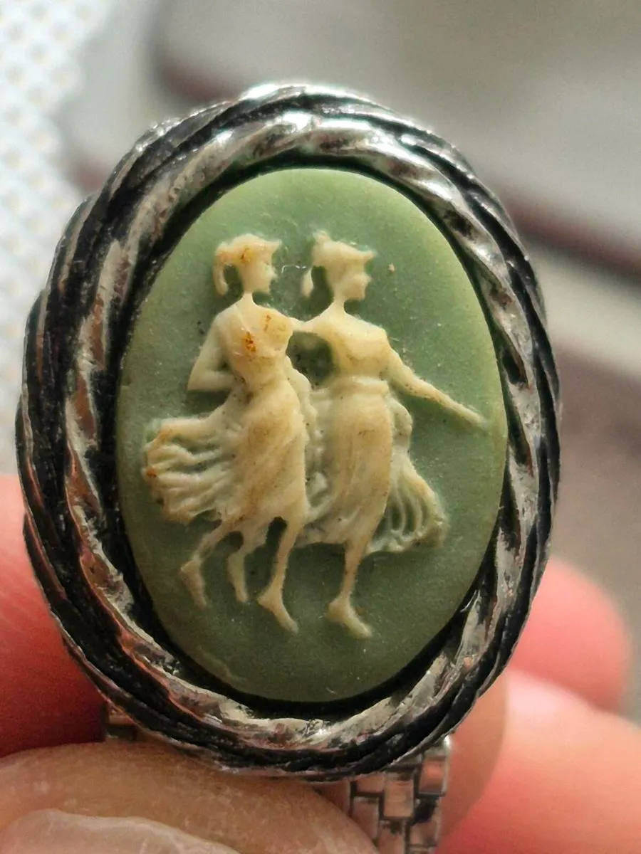 Vintage antique cameo cufflinks - Image 4