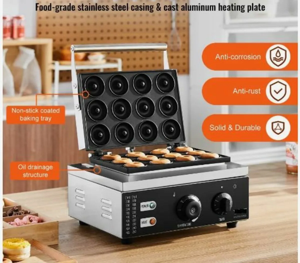 Electric Donut Maker, 1550W - Image 2