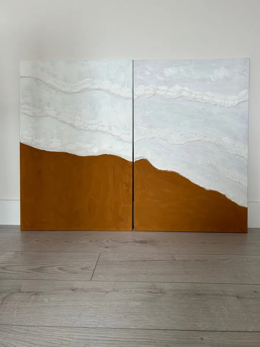 “Waves at the beach” abstract painting - Image 1
