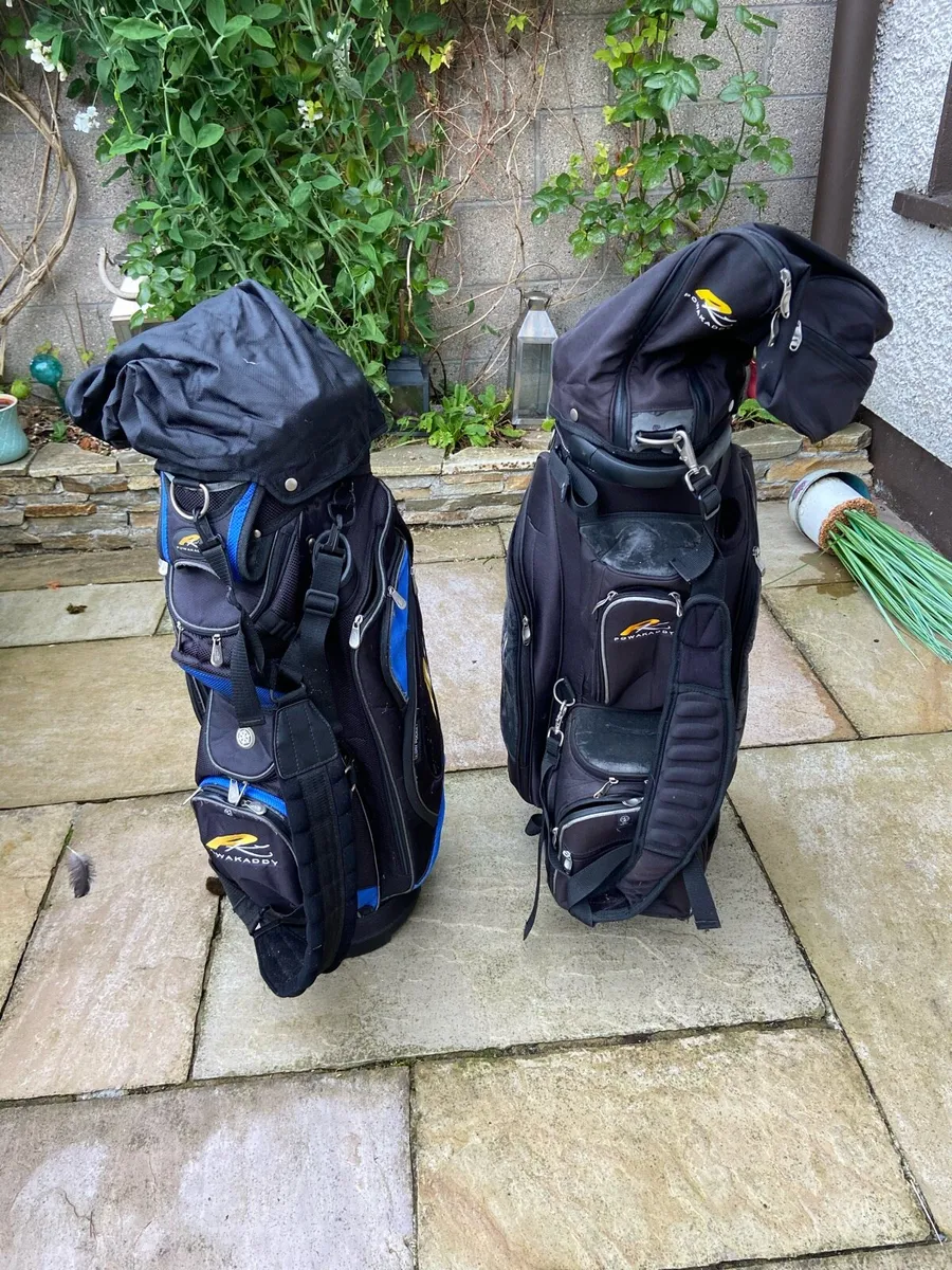 Powakaddy.   Cart.  Bags