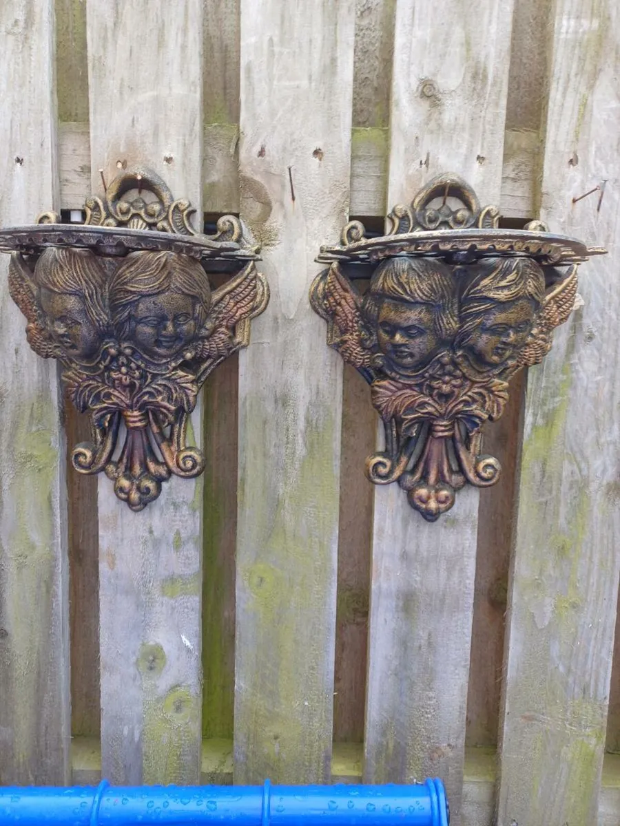 Vintage Cast-iron Shelves - Image 1