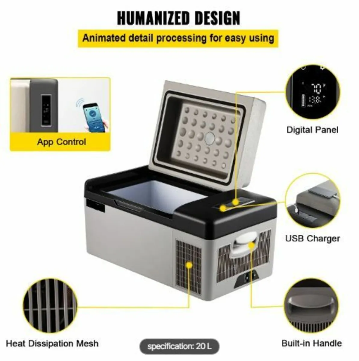 Car Refrigerator 20L Compressor - Image 3