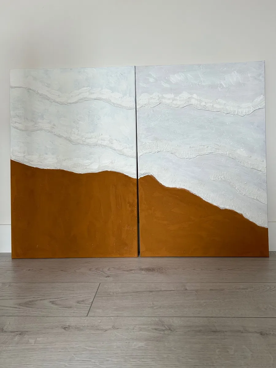 “Waves at the beach” abstract painting - Image 3