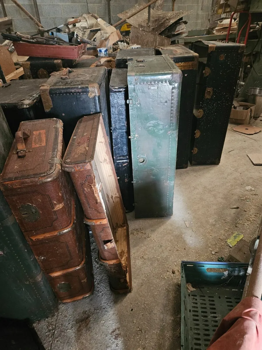 Vintage Antique Travel Trunks - Image 1