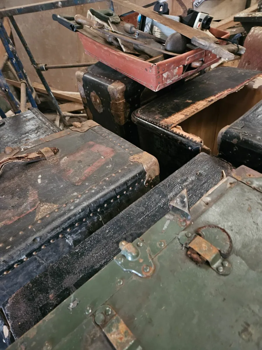 Vintage Antique Travel Trunks - Image 2