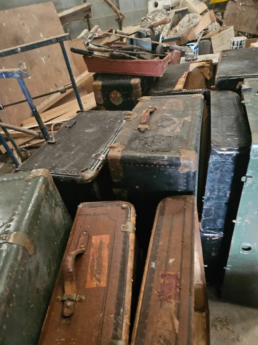 Vintage Antique Travel Trunks - Image 3