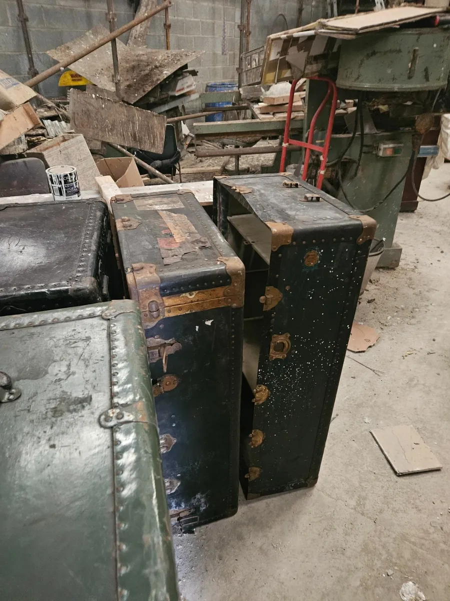 Vintage Antique Travel Trunks - Image 4