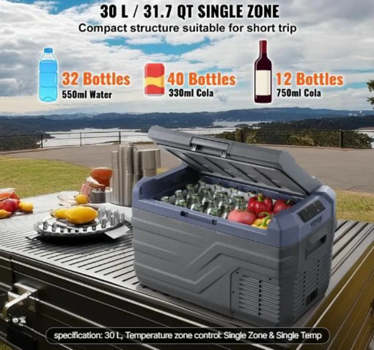 Portable Car Refrigerator Freezer Compressor 30 L - Image 2