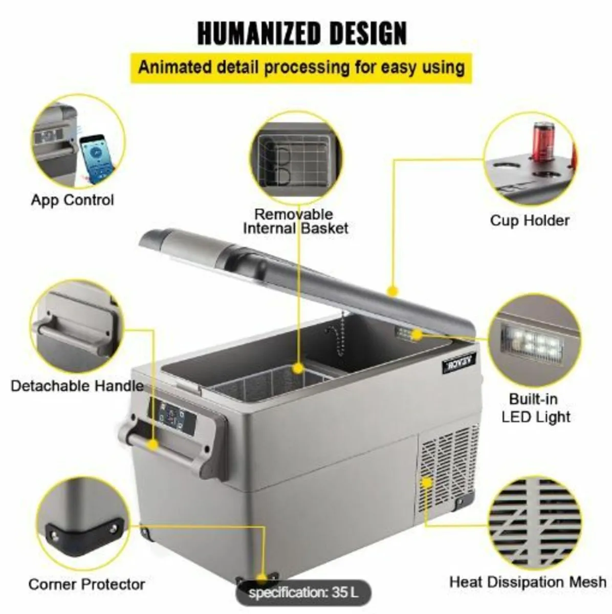 Car Refrigerator 35L Compressor - Image 2