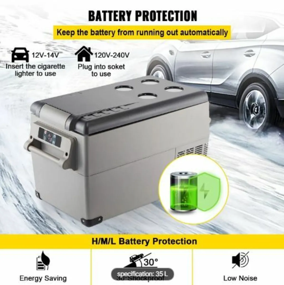 Car Refrigerator 35L Compressor - Image 3