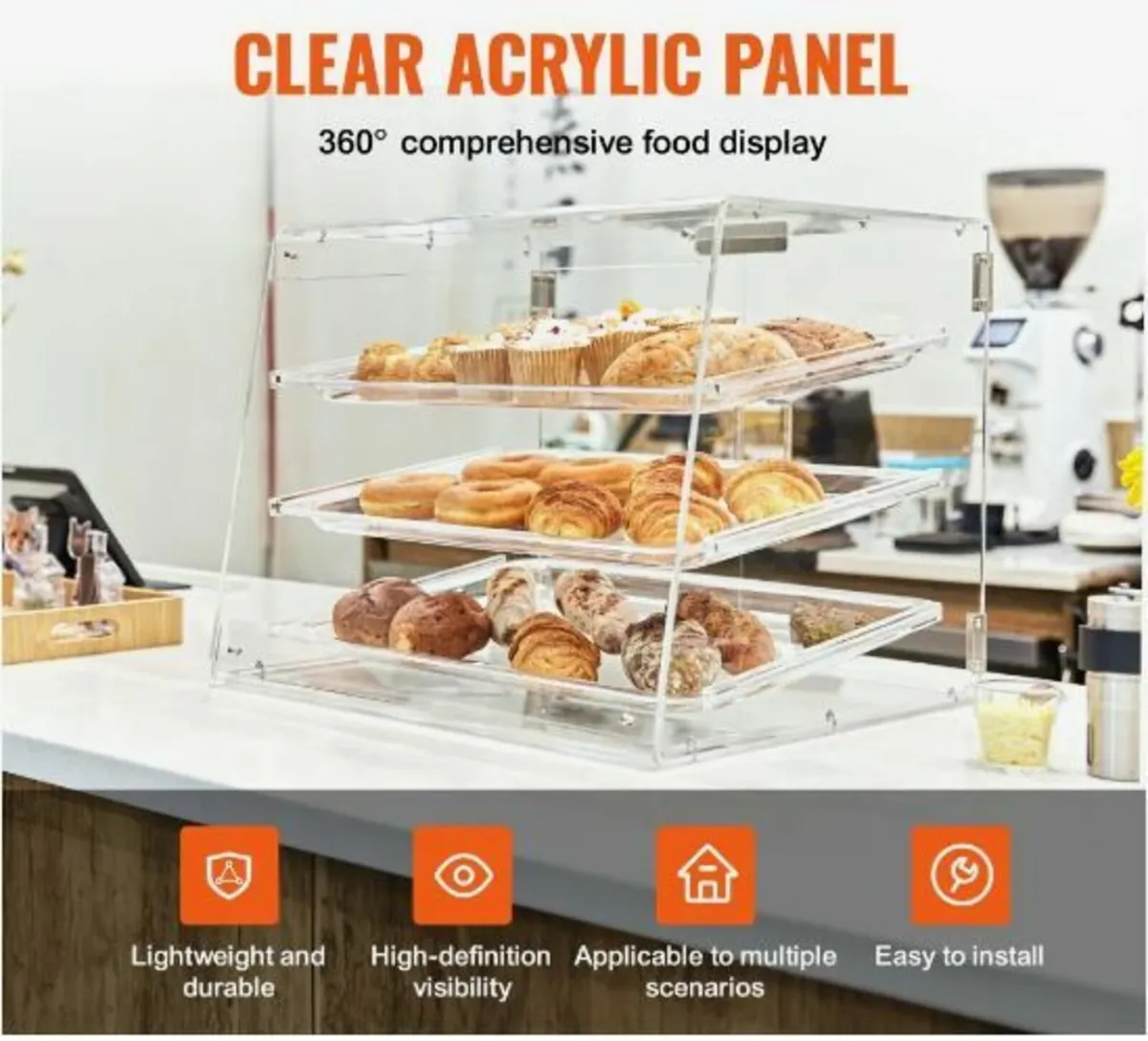 Pastry Display Case, 3-Tier Commercial - Image 3