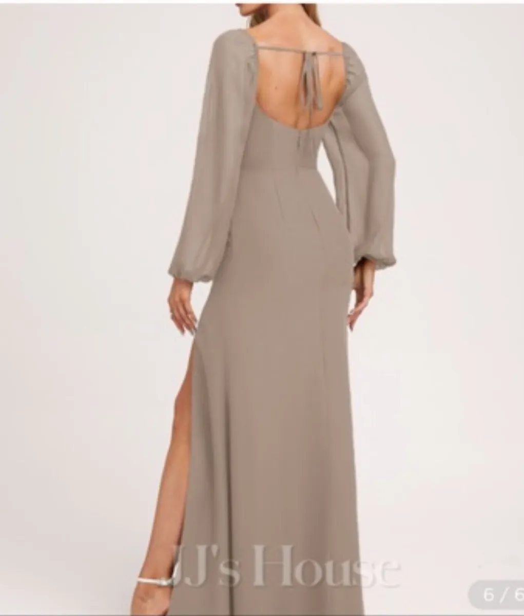 X2 Taupe bridesmaid dresses - Image 2