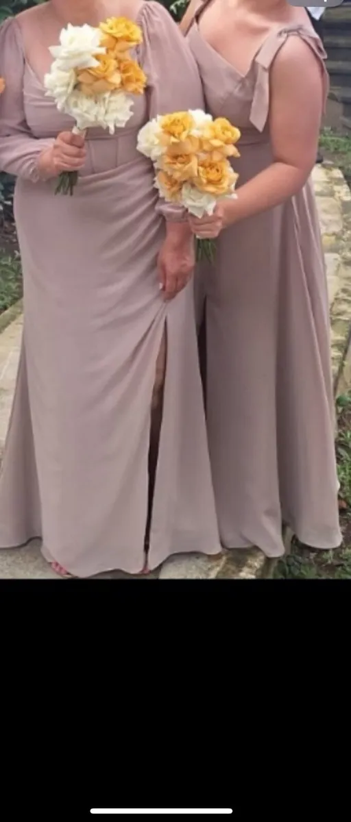 X2 Taupe bridesmaid dresses - Image 3