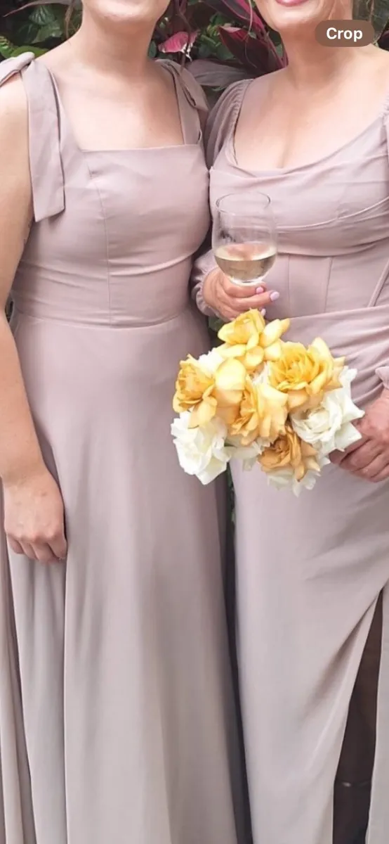 X2 Taupe bridesmaid dresses - Image 4