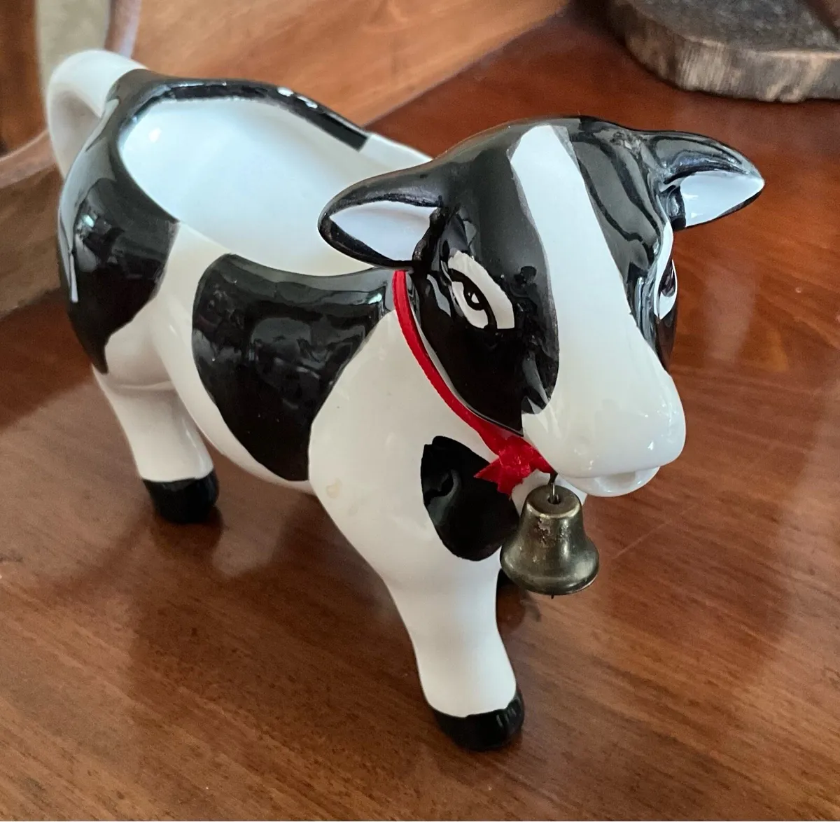 Cow Creamer with Brass Bell - Image 4