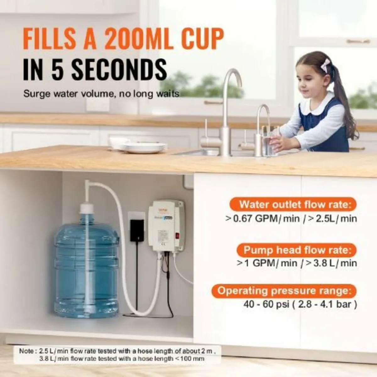 1 Gallon Water Dispenser Pump 40psi Coffee Maker - Image 3