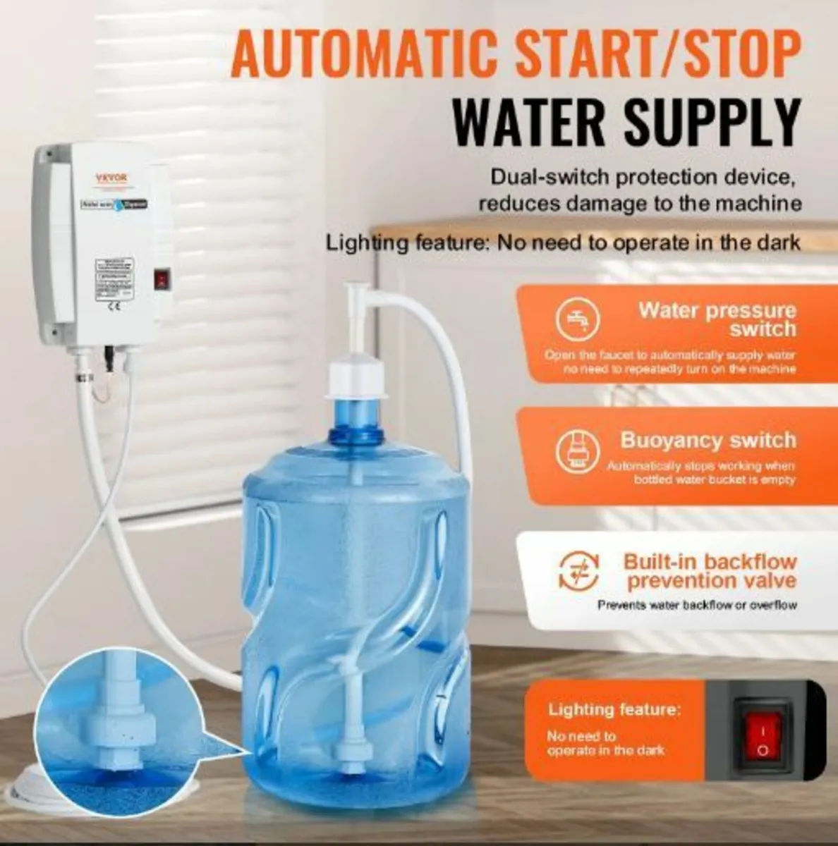 1 Gallon Water Dispenser Pump 40psi Coffee Maker - Image 4