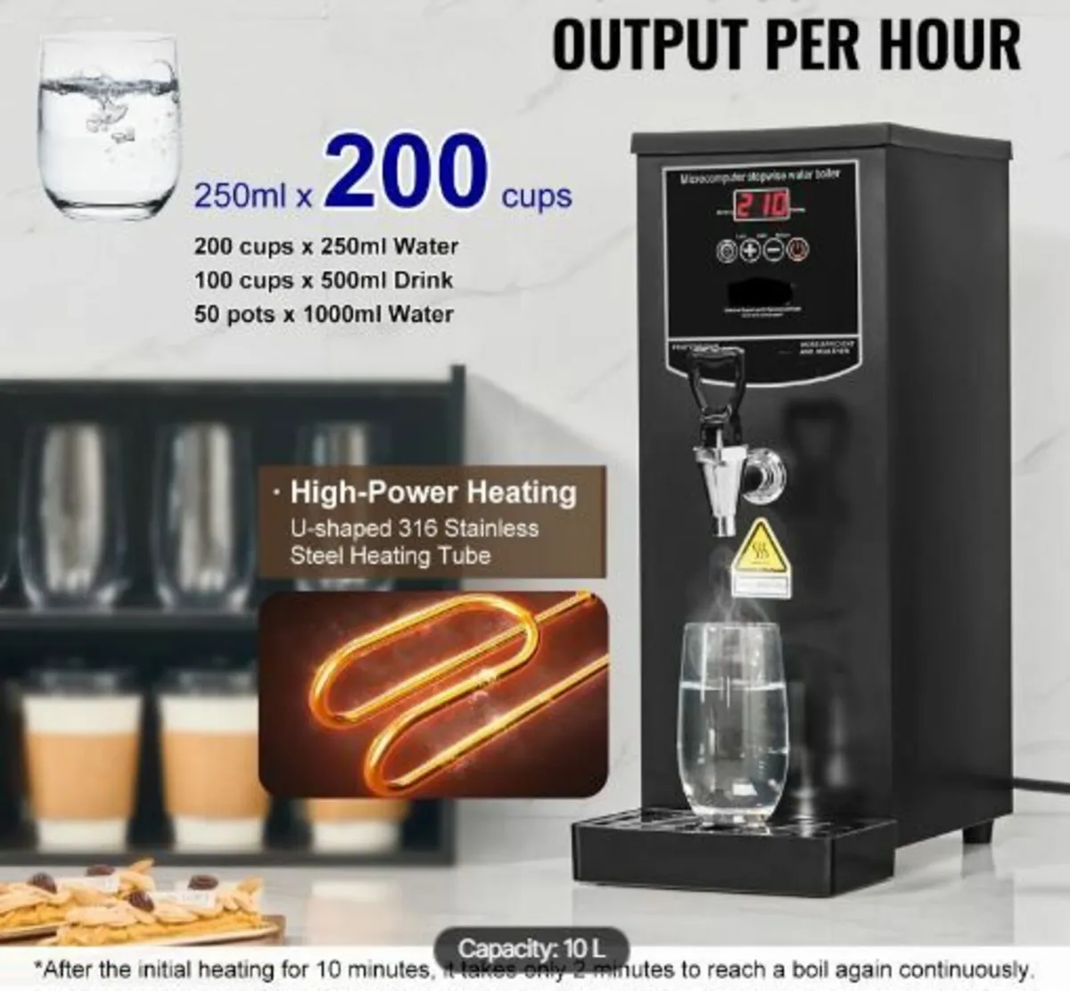 10L Commercial Water Boiler Electric Hot - Image 3
