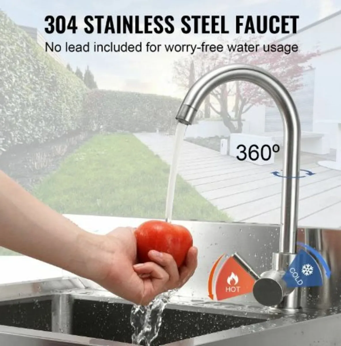 Stainless Steel Utility Sink, 1 - Image 3