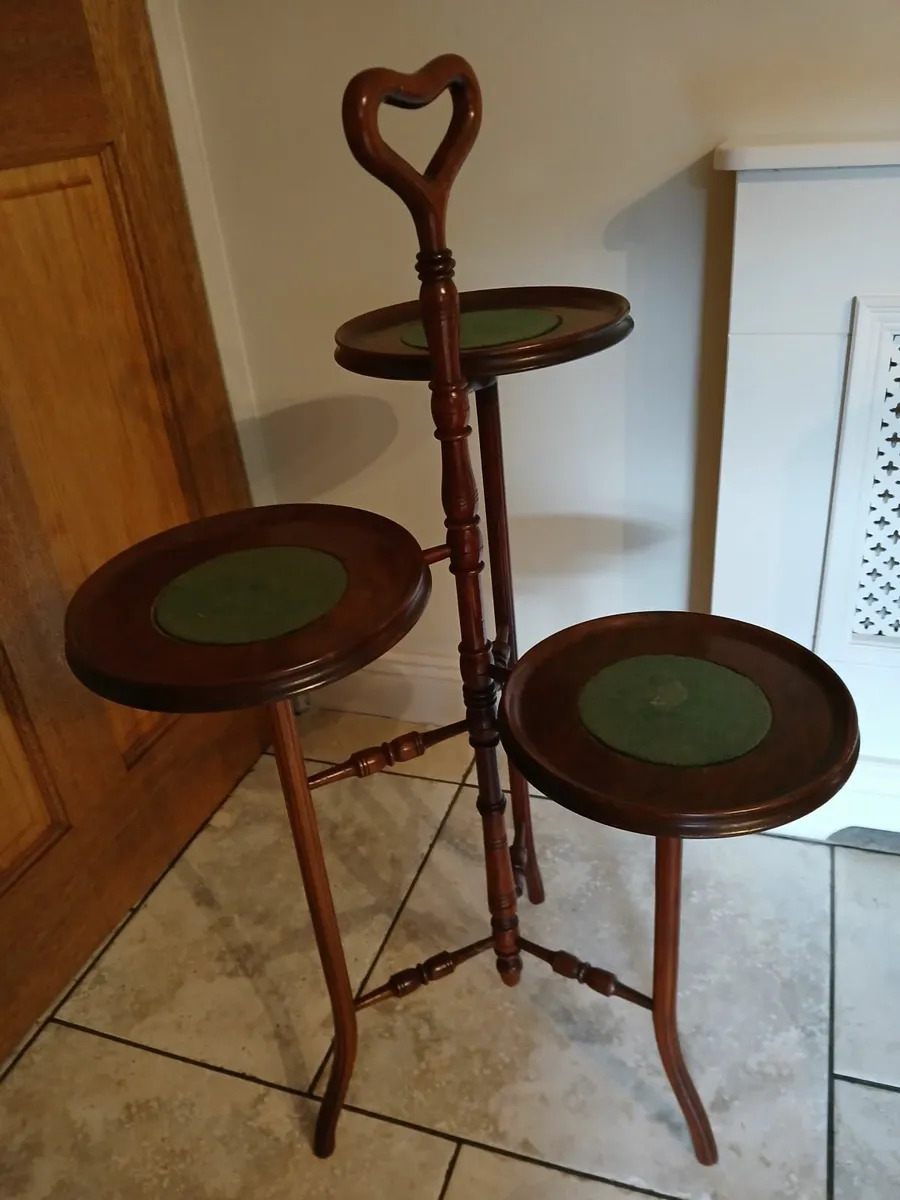 Antique Plant Stand - Image 1