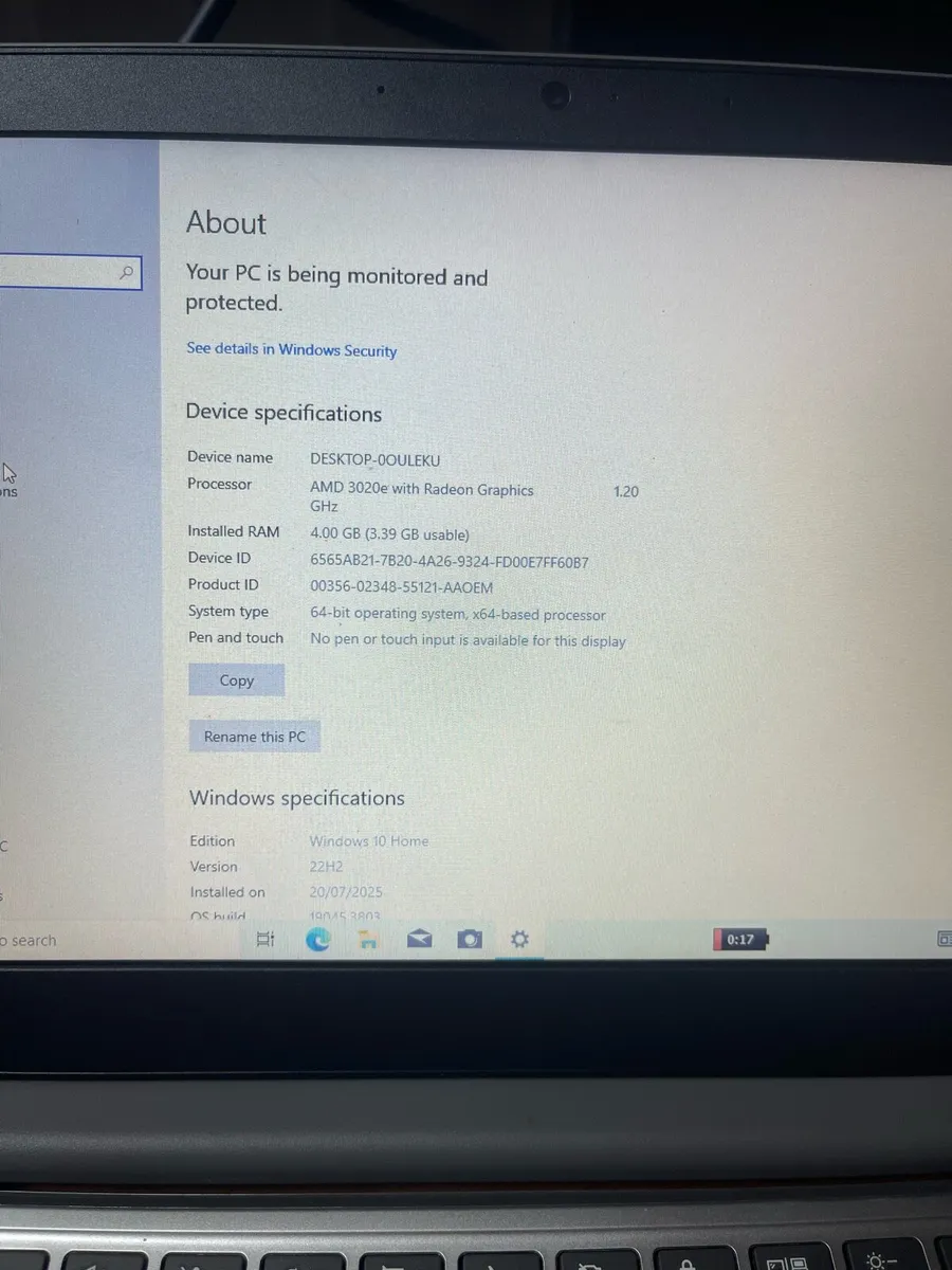 Lenovo laptop 4gb 64gb win 10 - Image 2