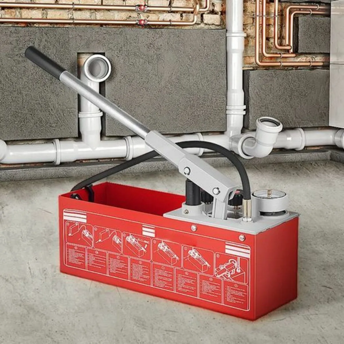 Hydrostatic Test Pump, Max 25 bar/362 PSI, Dual Va - Image 1