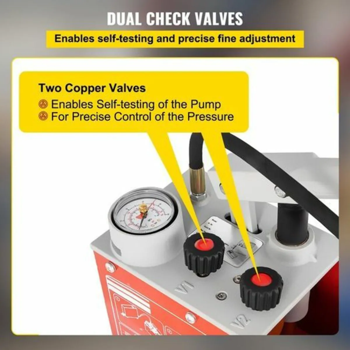 Hydrostatic Test Pump, Max 25 bar/362 PSI, Dual Va - Image 2