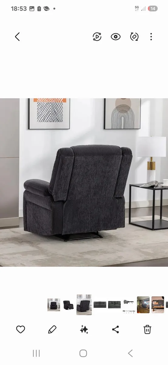 Brand new polly recliner arm chairs reduced