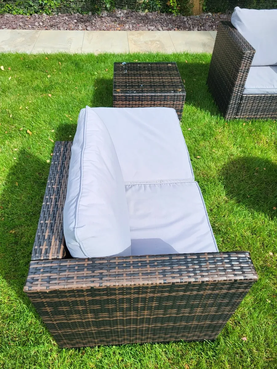 Garden Furniture Set incl. Fire Pit and Storage - Image 2