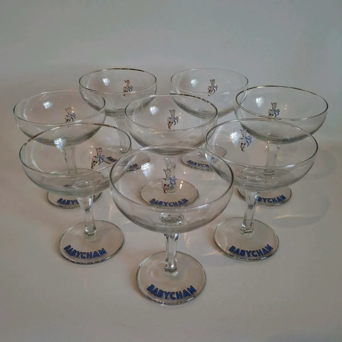 1950's Babycham Glasses - Image 1