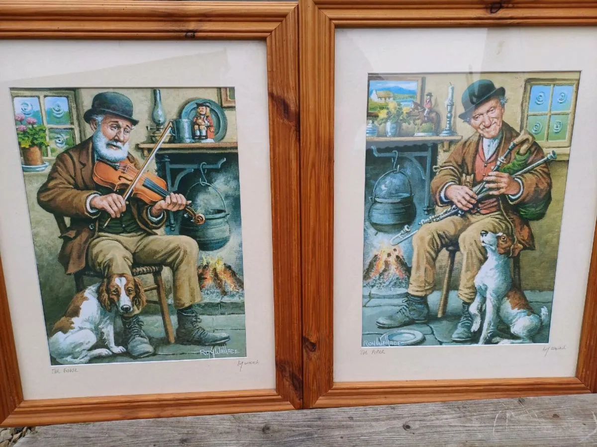 Vintage Pair of Roy Wallace Pictures - Image 1